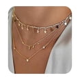 thumbnail image 1 of BERYUAN Collier Ras du Cou Simple Lune Étoile Pendentif Collier Ras du Cou Tendance pour Femmes, 1 of 4