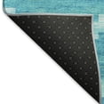 thumbnail image 3 of Addison Rugs Mayfield Washable Transitional Tribal, Diamond Turquoise Rectangle Rug, 8' x 10', 3 of 6