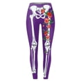 thumbnail image 5 of LILIYA Women's Halloween Leggings 3D Pumpkin Print Cos Outfit Stretchy Soft High Waisted Workout Sports Yoga Pants Casual Plus Size Streetwear, 5 of 5