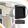 thumbnail image 5 of 4 Inch Dryer Vent Guard | Dryer Vent Cover Outside | Exhaust Exterior Vent Cover | Bathroom and Dryer Vent Cover | Dryer Vent Cover for Dryer Vent Pipe - (4" - Black), 5 of 9
