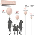 thumbnail image 2 of PartyWoo Pale Pink Balloons, 100 pcs Pink Balloons Different Sizes Pack of 18 Inch 12 Inch 10 Inch 5 Inch Pink Latex Balloons for Balloon Garland Balloon Arch as Birthday Party Decorations, Pink-Q01, 2 of 5