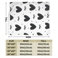 thumbnail image 3 of ZICANCN Anti-Pilling Flannel Bed Throw Blankets Love Lash Doodle , Couch Ultra Soft Micro Fleece Sofa Bed Camping Travel Blanket for Adults 40"x30", 3 of 8