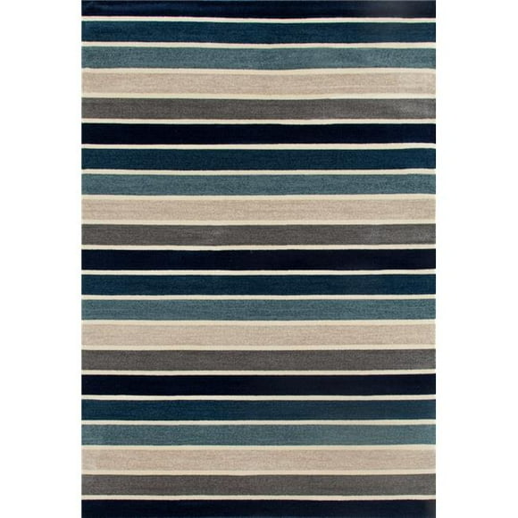 5 x 8 Pi. Troy Collection Tapis de Zone Tissée&44; Bleu