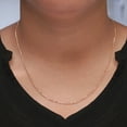 thumbnail image 2 of AFFY Cable Chain Necklace for Women and Men Italian Crafted 1.5mm Curb Chain 16 Inch 14K Rose Gold Over 925 Sterling Silver with Spring Ring Clasp, 2 of 7