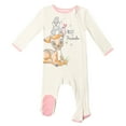 thumbnail image 2 of Disney The Aristocats Bambi Infant Baby Girls 3 Pack Zip Up Sleep N' Plays Newborn to Infant, 2 of 5