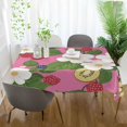 thumbnail image 3 of Yayeee Tablecloths 54" x 54" Rectangle Wrinkle Resistant Party Table Cover, White Flowers, 3 of 8