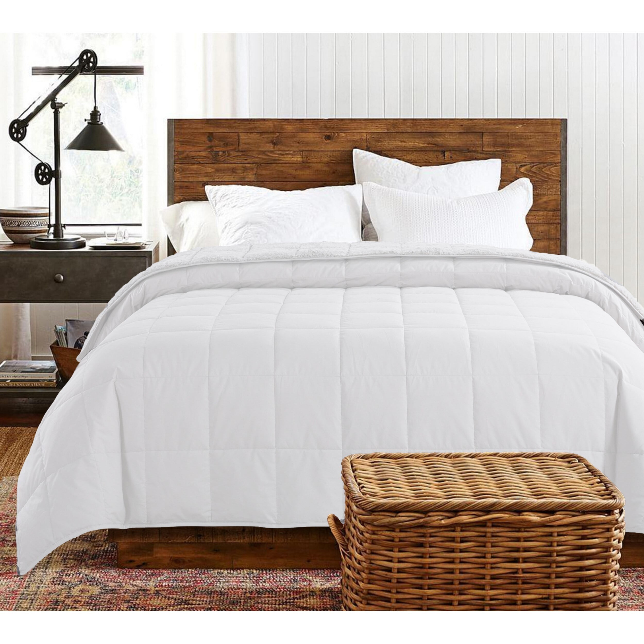 Down Alternative Comforter - Chevron - Glacier Grey - King