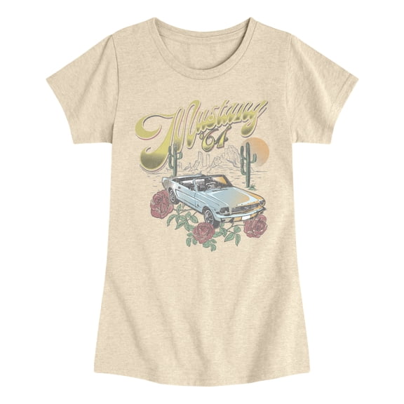 Ford - Mustang 64 - Youth Girls Fitted Short Sleeve T-Shirt