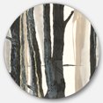thumbnail image 1 of Designart 'Forest Silhouette II' Geometric Metal Circle Wall Art - Disc of 36, 1 of 5