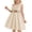 Beige, variant on ITSAME Dress for Girls, Waist-Cinching Sleeveless Ruffled One Shoulder Kids Pageant Party Formal Dress Pink 7-8T