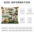 thumbnail image 6 of JRXY Mushroom Throw Pillow Cover Wild Species Farmhouse Cushion Case for Sofa Couch 2pcs White, 6 of 6