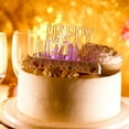 thumbnail image 6 of Efavormart Clear Acrylic Multicolor Flashing Happy Birthday Cake Topper - 5"x 3", 6 of 10