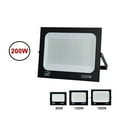 LED Flood Light Spotlight 100W 200W IP66 Waterproof LED Black Shell