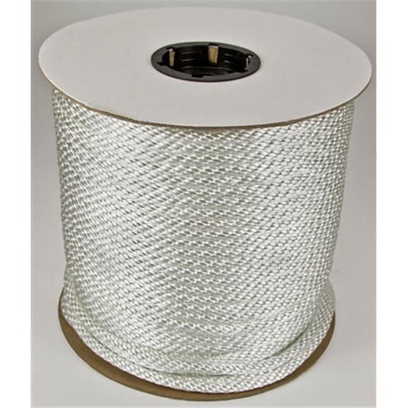Solid Braid Ropes, 1/4 in x 500 ft, Nylon (Polyamide), White