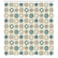 thumbnail image 3 of Ambesonne Compass Shower Curtain, Marine Inspired Retro, 69"Wx84"L, Beige Teal, 3 of 3