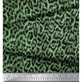 thumbnail image 3 of Soimoi Green Viscose Chiffon Fabric Leopard Animal Skin Print Fabric by the Yard 42 Inch Wide, 3 of 3