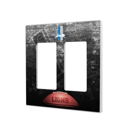 Detroit Lions Legendary Design Double Rocker Lightswitch Plate