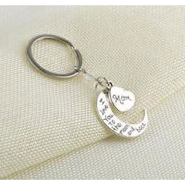 vonky Key Chain Alloy Pendant Keyring Woman Key keyring gift Holder Decor Key Ring Party Wedding Gift, D1002-Mon