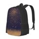 thumbnail image 1 of Fotbe Gold Black Glitter Mochila para Hombre y Mujer - Tela Oxford 600D Resistente - Mochila Impermeable de Gran Capacidad para Escuela, Viajes y Senderismo, 1 of 6