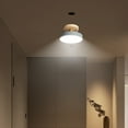 thumbnail image 4 of Corridor Ceiling Light, Modern LED Hallway Light Fixture with Solid Wood and Acrylic Lampshade, Rustproof and Durable Ceiling Lamp for Balcony, Entrance, Bedroom, Living Room and Home Lighting, 4 of 6
