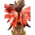 thumbnail image 3 of Ain’t It Nice Fairy Figurine Red with Clear Wings and Striped Socks Enjoying Nature and Flowers Collectible Fairy Statue Fantasy Décor Sculpture, 4.5(L) X 2(W) X 4.5(H) Inches, 3 of 6