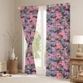 thumbnail image 4 of Feelyou Pink Blue Camo Black Out Curtains for Child, Stripes Abstract Ombre Curtains Pack of 2 (42x63 Each), Cartoon Camouflage Bedroom Curtains, Living Room Curtains Decor, 4 of 7
