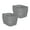 Gray, variant on Life Story 4 Quart Decorative Storage Basket, Small Plastic Home Organizer, Gray, 8 Pack