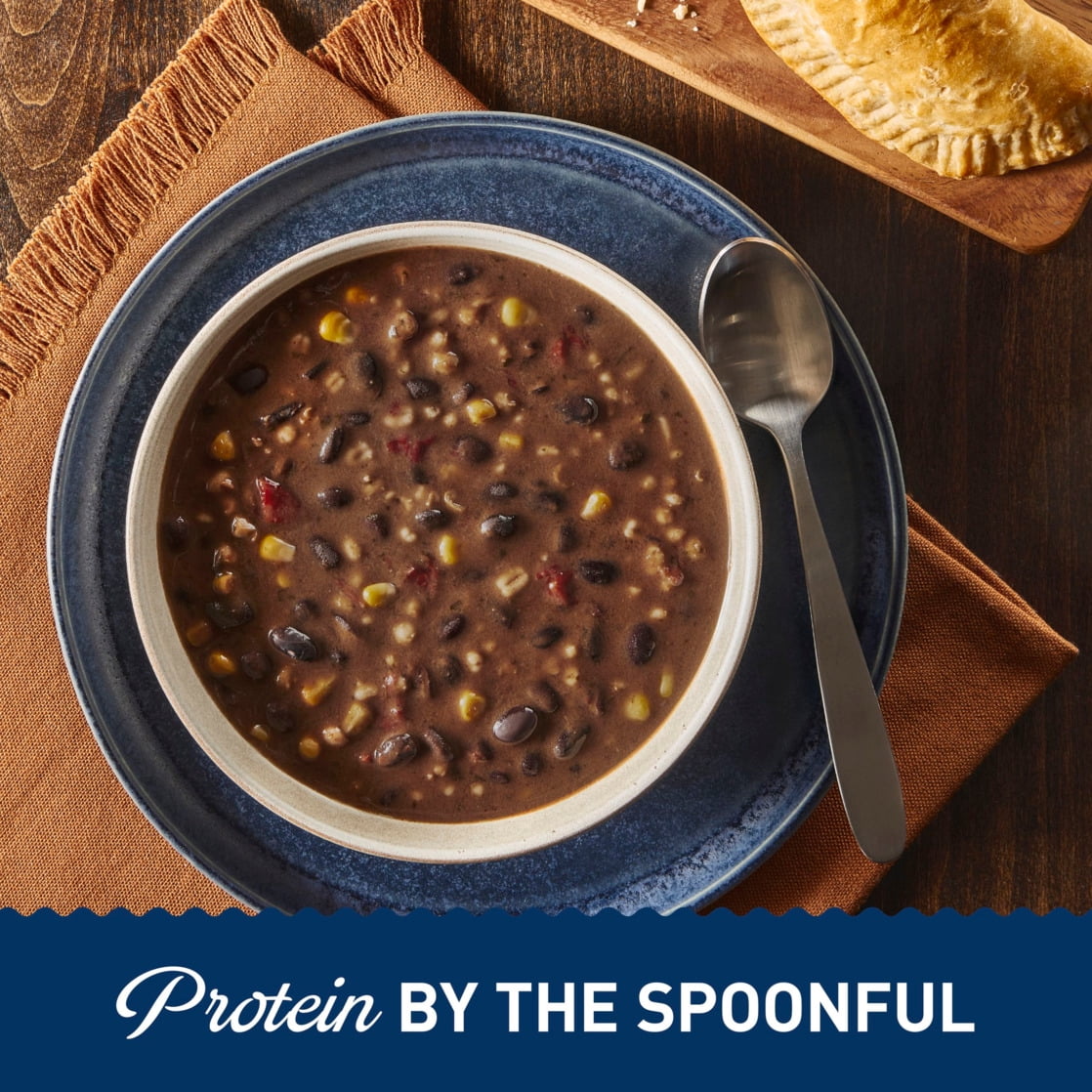 (4 pack) Progresso Southwest-Style Black Bean Protein Soup, Vegetarian, 18.5 oz