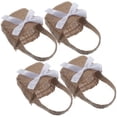 thumbnail image 7 of WRITWAA 4-Pack Linen Storage Baskets for Wedding Decor, Multi-Color Lightweight Reusable Organizer Bags, 7 of 7