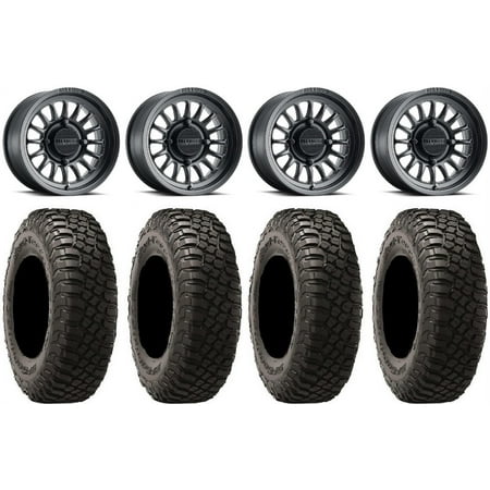 Method 411 15 Black (4+3) Wheels 32 BFG KM3 Tires Can-Am Maverick X3 / Honda Pioneer 1000 / Talon Method 411 15 Black (4+3) Wheels 32 BFG KM3 Tires Can-Am Maverick X3 / Honda Pioneer 1000 / Talon