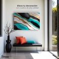 thumbnail image 3 of Cuadro Decorativo Canvas Abstracto Canvas Revolution Río Oro Turquesa 90x60, 3 of 3