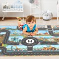 thumbnail image 3 of Cheers.US Kids Carpet Playmat,Thin Kid Fabric for Toy Cars,Great For Playing With Cars and Toys,Boys and Girls Educational Urban Construction Engineering Play Mat- Learn and Have Fun Safely, 3 of 7