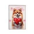 thumbnail image 2 of Happy Valentine's Day Pomeranian Brings Love Heart Travel Passport Wallet Pom Dog Lover Gifts PU Leather Passport Holder Cover - 02028, 2 of 5