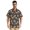 Cartoon Men with Hat, variant on Men's Casual Button Down Shirts Short Sleeve Summer Hawaiian Beach Shirt, Flashing Stars