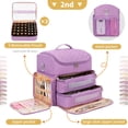 thumbnail image 4 of Funda organizadora de esmaltes de uñas CUBETASTIC extra grande, color morado, 4 of 9