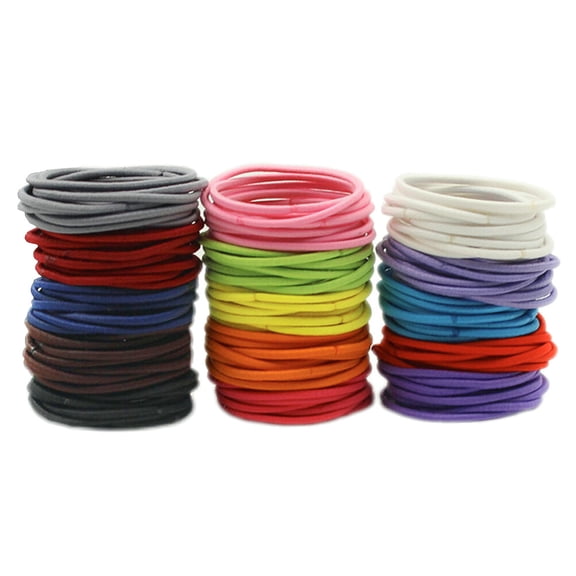 EXHUMKY hair scrunchies Hair Ties High Elastic Thread Holds Hair for Women Daily Wear 200pcs