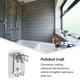 thumbnail image 3 of Yuarrent Soportes Ducha Metal Soporte firme fijo Potencia de succión ajustable Sin soporte de perforación Reemplazo Baño Hogar Juegos de accesorios de baño astilla de aluminio Yuarrent HA078044-04, 3 of 6