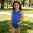thumbnail image 7 of CYRBOKO Girls Tank Tops, Athletic Sleeveless Casual Knit Ribbing Summer Tops for Kids Dark Blue Size 10-11 T, 7 of 7
