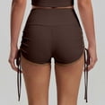 thumbnail image 4 of DHFJKG High Waist Yoga Shorts Women Running Biker Shorts Athletic Side Drawstring Buttery Soft Classic Bottoms, 4 of 6