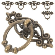 Hemoton  6 PCS Alloy Wardrobe Door Handle Drawer Pulls Knobs Vintage Look