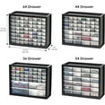 thumbnail image 3 of USA Screw Tool Organizer Small Parts Cabinet Chest, 44-Drawer Hardware Electronics Nuts Bolts Storage Drawers Organization Toolbox Garage Craft Business Teacher Beads Scrapbook Art Hobby - Black, 3 of 6