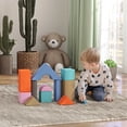 thumbnail image 2 of Qaba 11 Piece Soft Play Equipment for Kids Development, Light Colour, 2 of 10