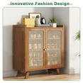 thumbnail image 5 of golytefs 5 Tiers Wooden Shoe Cabinet with Doors Shoe Rack Organizer for Entryway Closet, 5 of 9