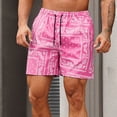 thumbnail image 3 of Casual Shorts for Men 2026 Summer Lightweight Elastic Waist Relaxed Fit Paisley Print Beach Shorts with Pockets, 3 of 8