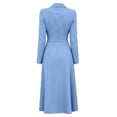 thumbnail image 4 of Gytharion Women's Double Breasted Blazer Dresses Lapel Collar A-Line Dresses Long Sleeve Classic Stylish Midi Dresses for Special Occasions, 4 of 6