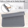 thumbnail image 3 of Silicone Drying Mat,Dish Drainer Mat for Kitchen Counter, Non-Slip Silicone Sink Mat, BPA Free, Dish Washer Safe, 3 of 5