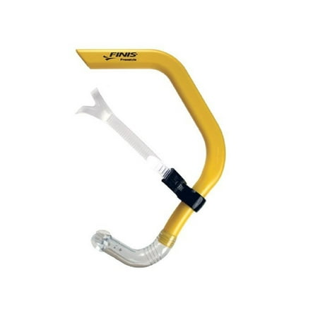 FINIS Freestyle Center-Mount Swimming Snorkel, Adult, Yellow
