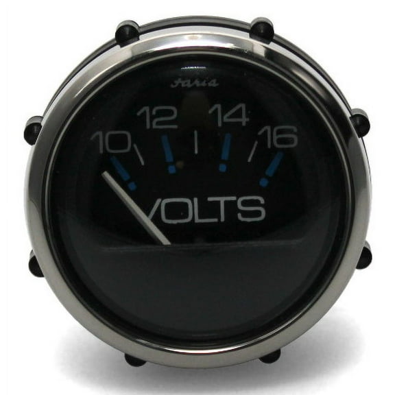 Faria Boat Volts Gauge VP9154A | Four Winns Chesapeake Black 2 Inch