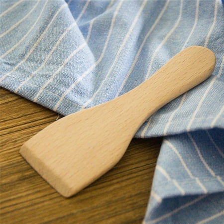

4pcs Small Beech Butter Spatulas Non-stick Wooden Turner Cooking Shovel Kitchen Utensils