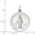 thumbnail image 2 of 925 Sterling Silver Solid Polished Not engraveable Immaculate Conception Medal Pendant Necklace 29x21mm Wide Pendant for, 2 of 2